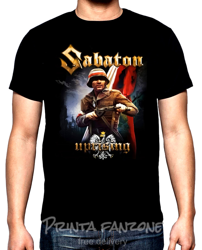 T-SHIRTS Sabaton, Uprising, men's t-shirt, 100% cotton, S to 5XL